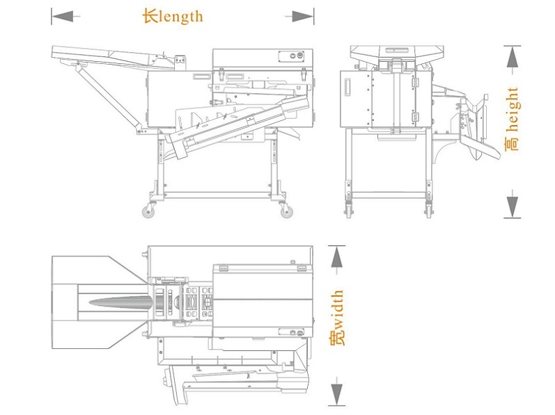 單排敲蛋機(jī)+蛋液單槽分離（長寬高）尺寸