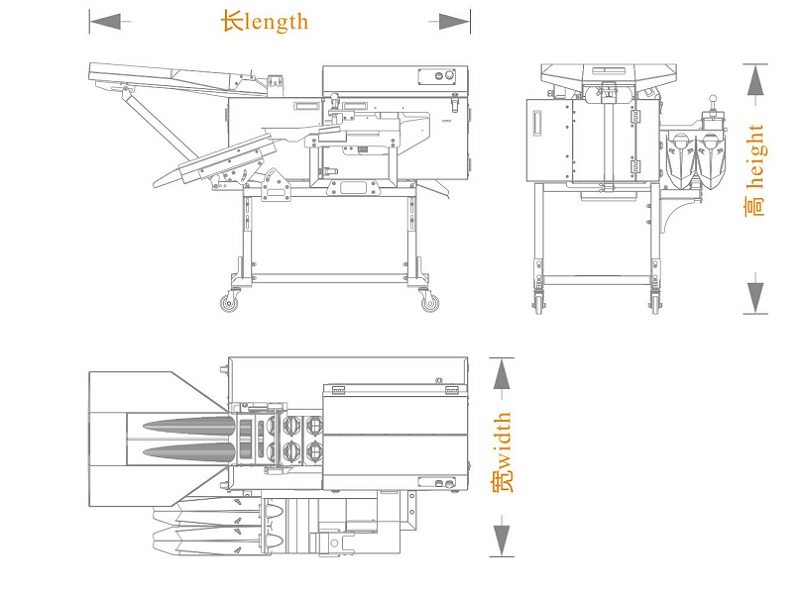 雙排敲蛋機(jī)+蛋液雙槽分離機(jī)型（長寬高）尺寸