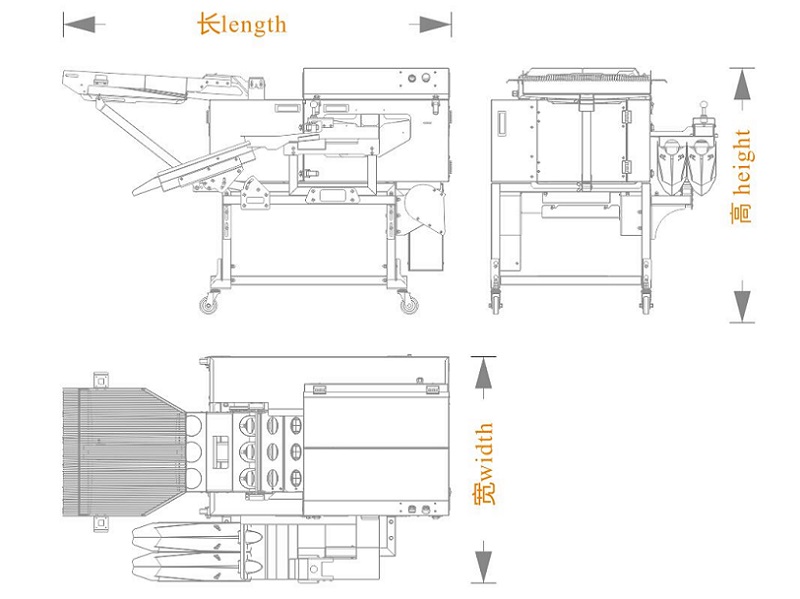 三排敲蛋機(jī)+雙槽蛋清蛋黃分離+蛋殼破碎機(jī)+對(duì)接（長寬高）尺寸